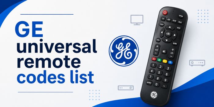 GE universal remote codes